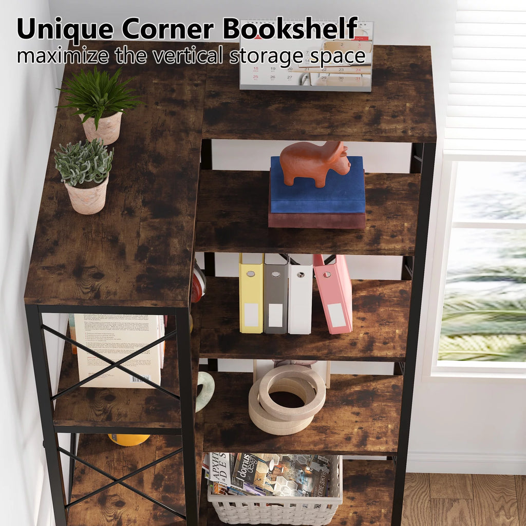 5-Tier Corner Bookshelf T25255