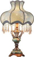 European Style Handmade Fabric Lampshade Table Lamp E66758