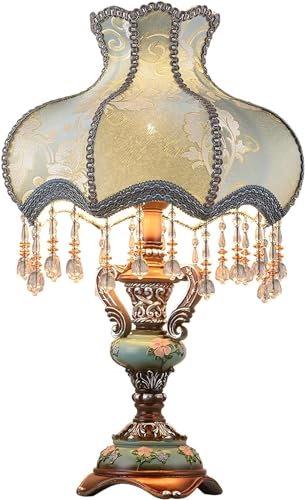 European Style Handmade Fabric Lampshade Table Lamp E66758