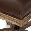 Dark Brown Faux Leather Swivel Office Chair M2789