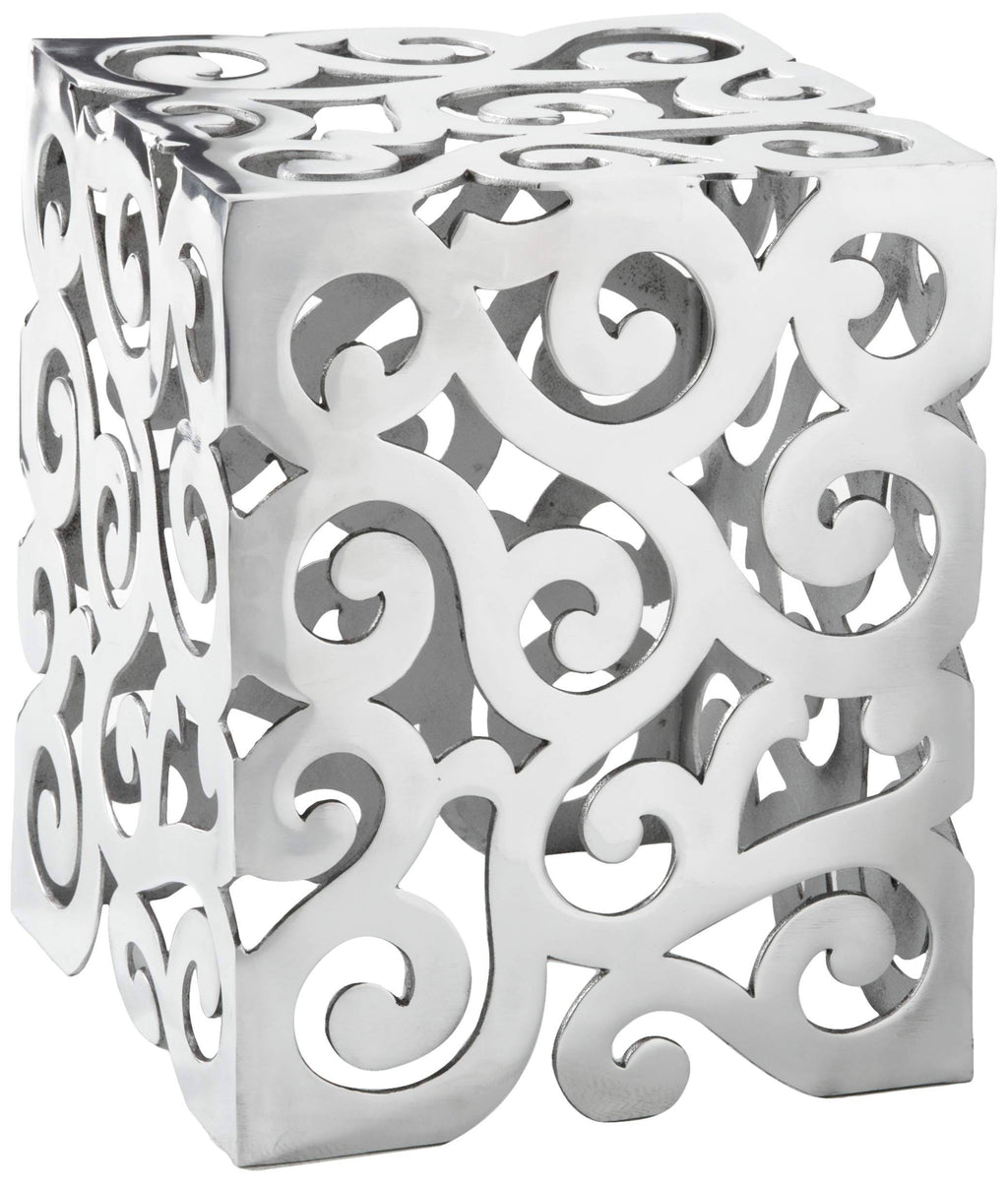 Paisley Square Stool O166