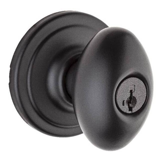 Iron Black Finish Entry Door Lock E48452
