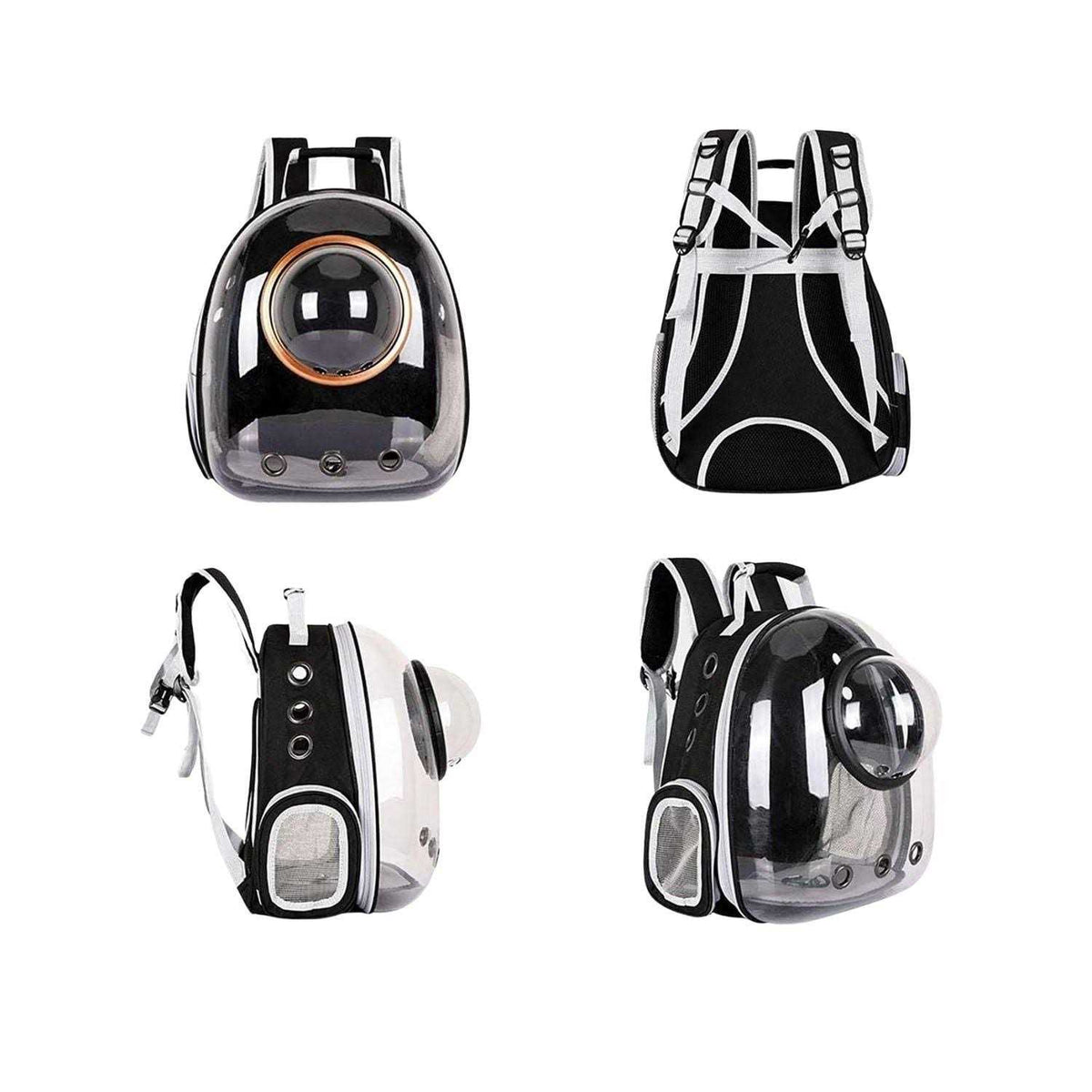 Grey Pet Travel Carrier Backpack W91107