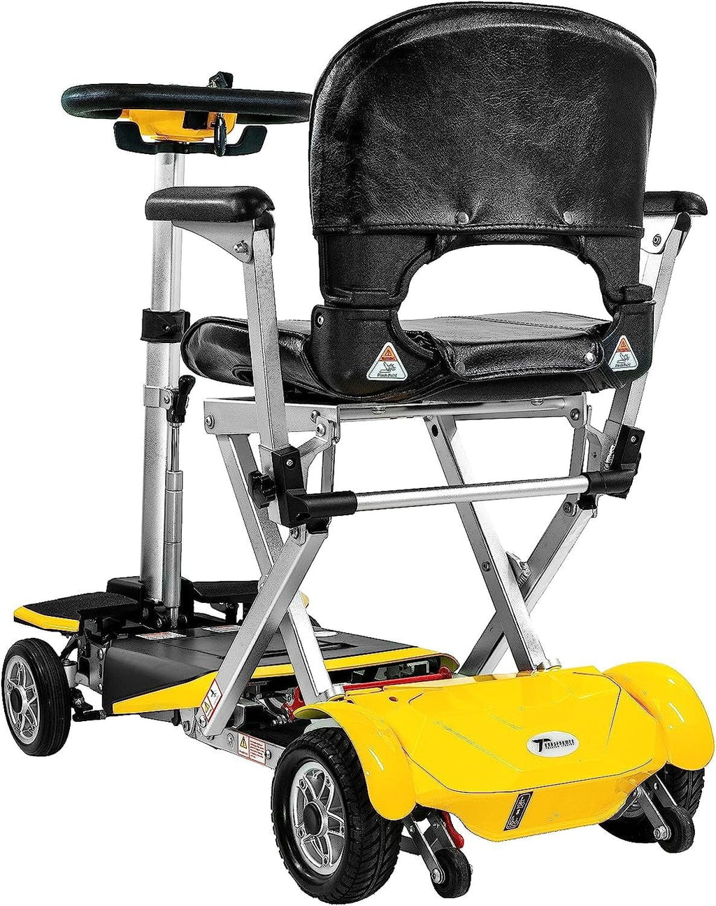 Yellow Automatic Folding Travel Scooter with Lightweight Lithium Battery T9106
