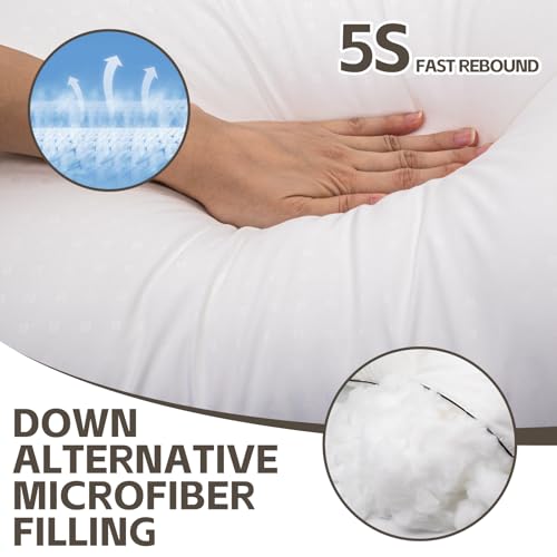King Size Cooling Microfiber Pillows Set of 4 F670359