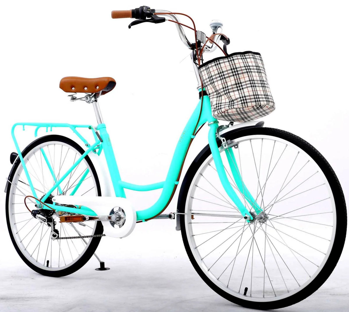 7 Speed 26 Inch Cruiser Bike with Basket U298186