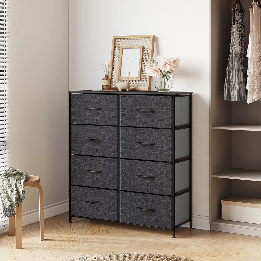 Light Gray 8 Drawer Vertical Dresser K462724