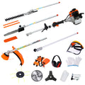 10 in 1 2-Cycle Garden Tool System with Pole Saw, Hedge Trimmer, Grass Trimmer, and Brush Cutter N522
