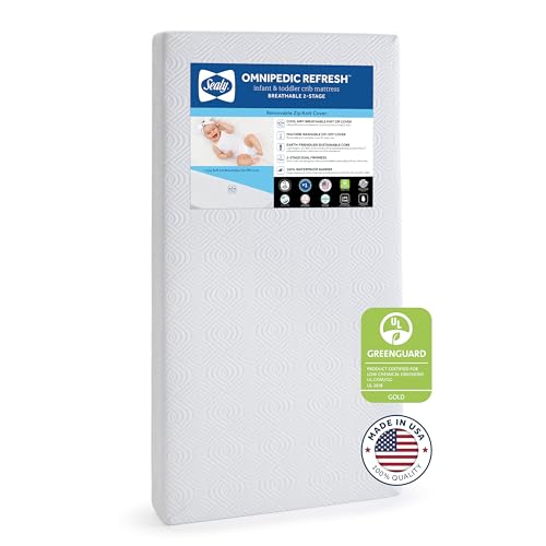 White 2 Stage Waterproof Crib Mattress A592