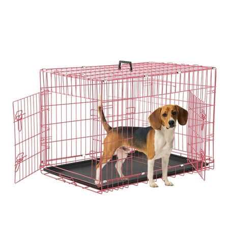 Folding Dog Cage Double Door C1363