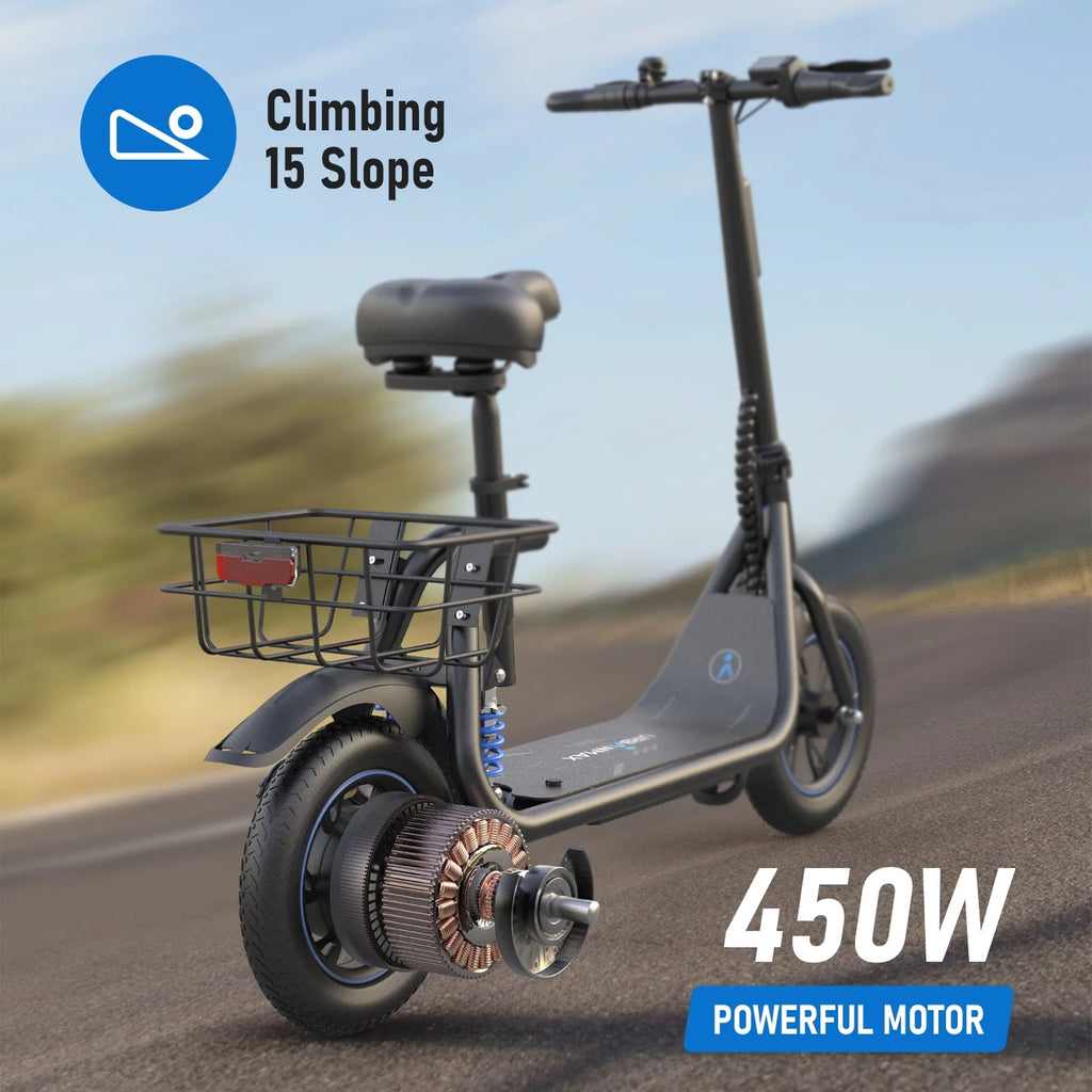 Electric Scooter with Seat & Carry Basket H5182
