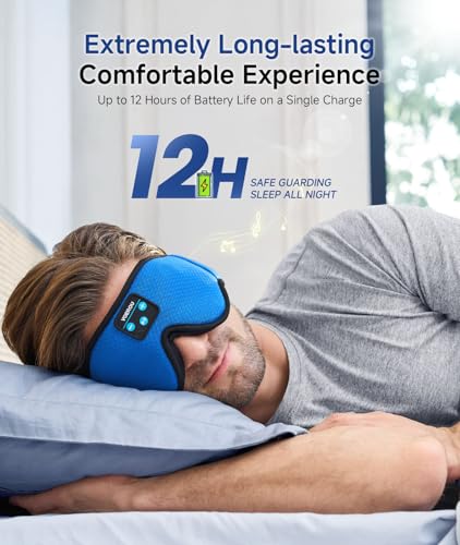3D Bluetooth Sleep Mask with Headphones J10776