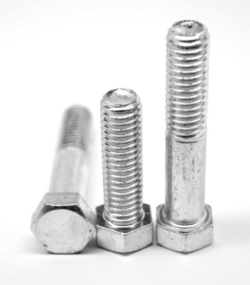 Fine Thread Grade 5 Hex Cap Screw Medium Carbon Steel Zinc Plated C386