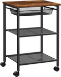 3-Tier Printer Cart with Storage Shelf and Wheels Y37352