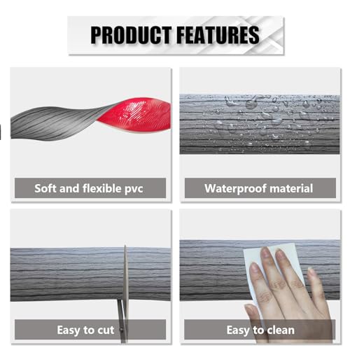 Brown Wood Grain Self Adhesive Vinyl Floor Transition Strip G965