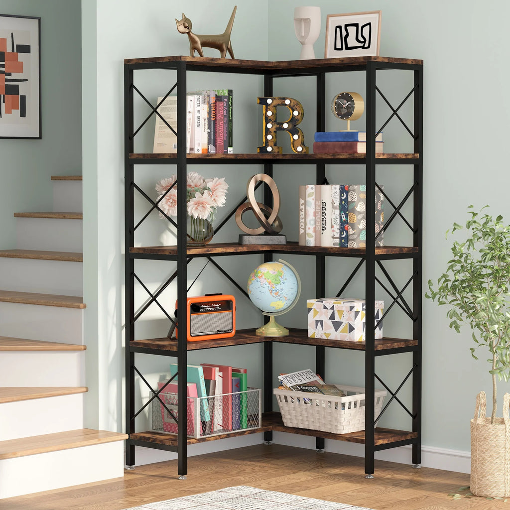 5-Tier Corner Bookshelf T25255