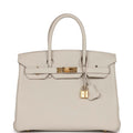 Beton Togo Leather Handbag B48532