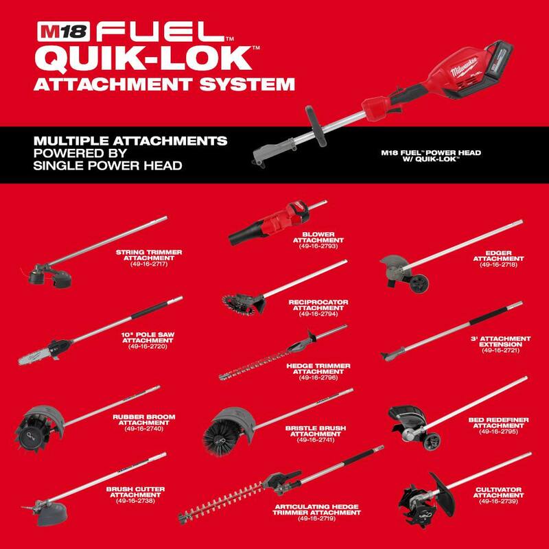 18V Cordless Pole Saw Kit with Hedger Attachment O317913