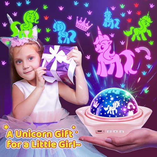 96 Lighting Modes Star Projector 360° Rotating Rechargeable Night Light S793345