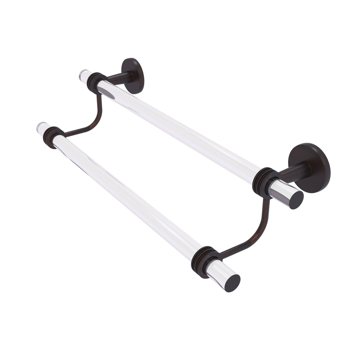 30 in. Double Towel Bar with Dotted Accents Venetian Bronze J5331
