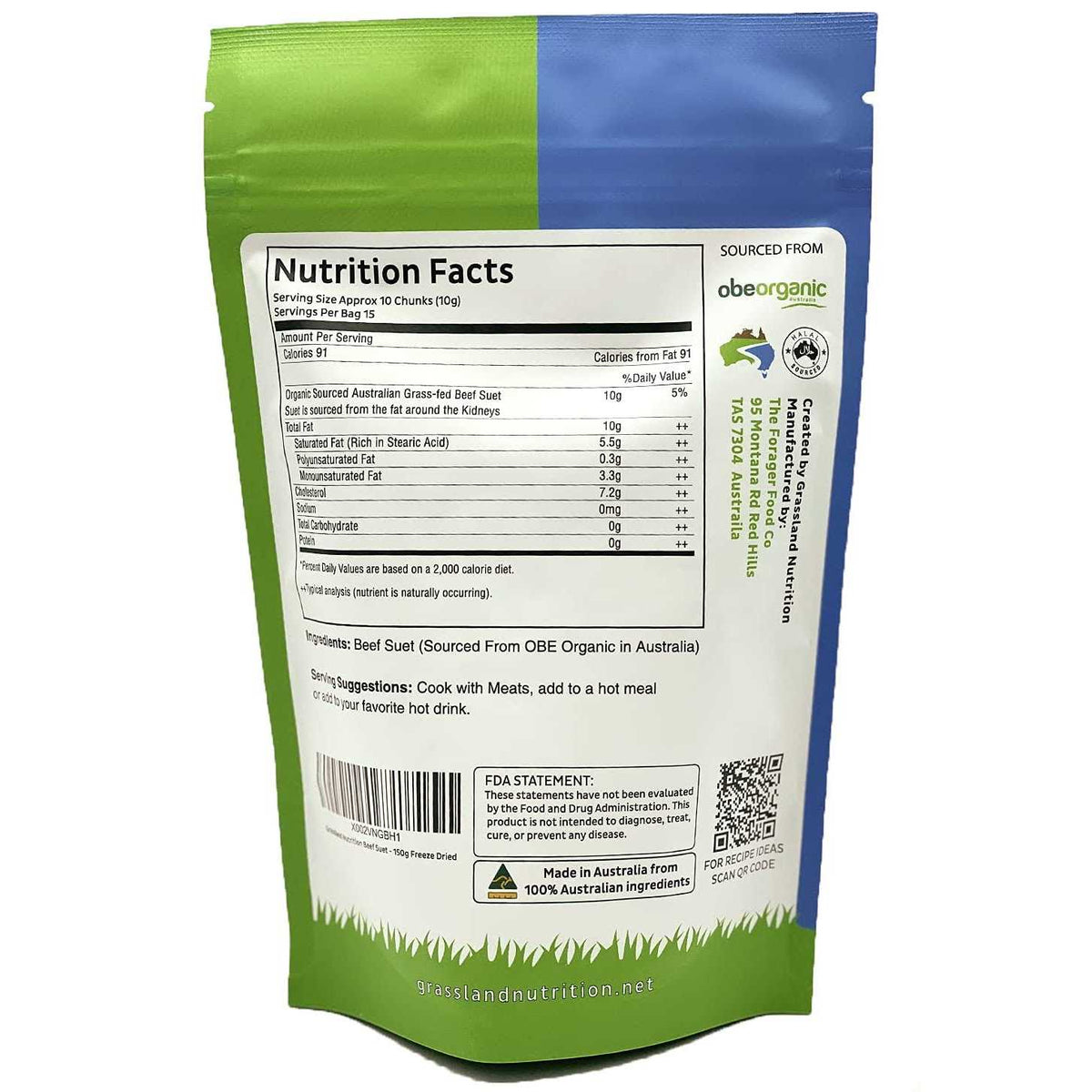 Organic Beef Suet A55247