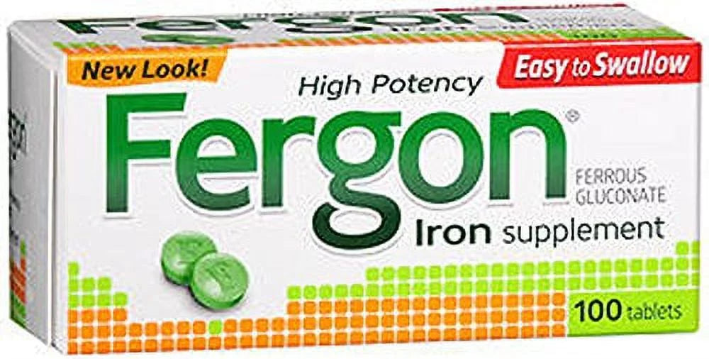 Iron Supplement Tablets 100 Count C109