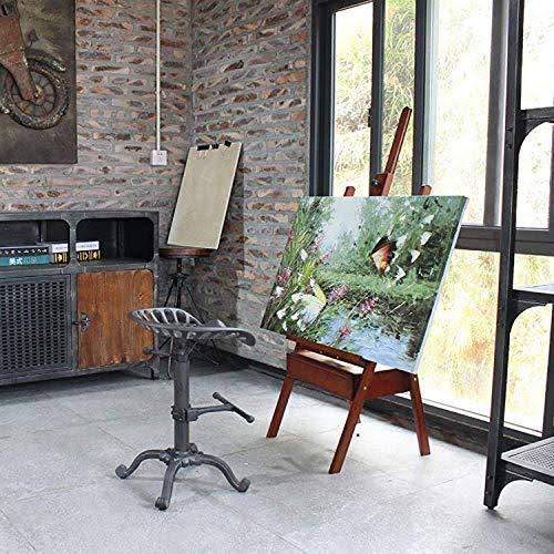 Rustic Industrial Farmhouse Tractor Seat Adjustable Bar Stool N679