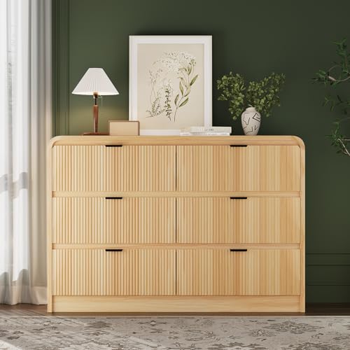 Natural Oak 5 Drawer Wood Dresser Z61746