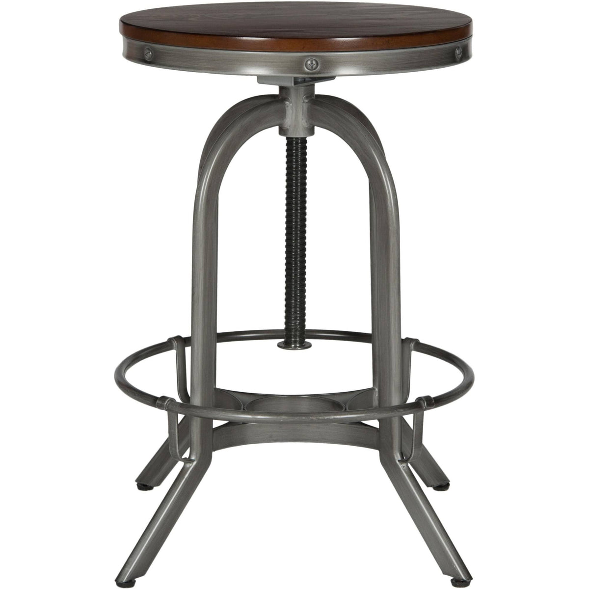 Burnt Oak Swivel Stool L984