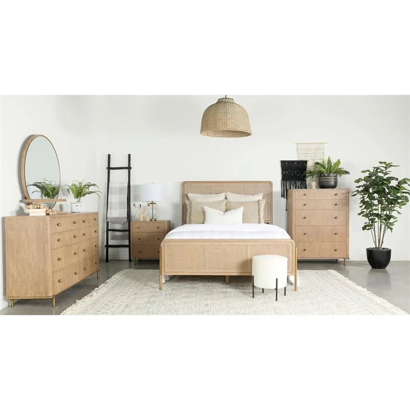 Upholstered Eastern King Panel Bed W66445