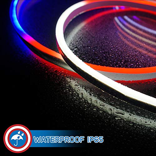 30ft Red White Blue Waterproof LED Rope Lights W355