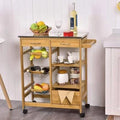 Kitchen Cart with Stainless Steel Top V80540