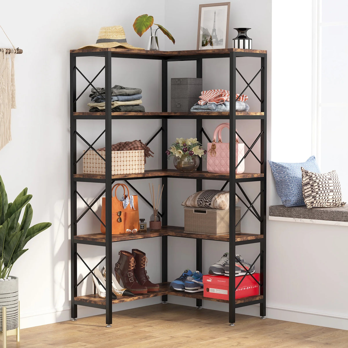5-Tier Corner Bookshelf T25255