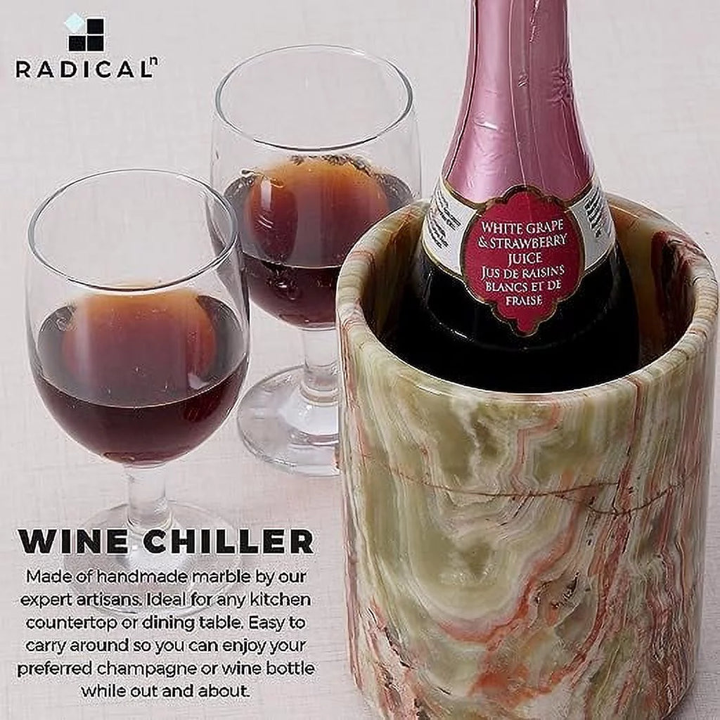 Handmade Marble Wine Chiller 5x5x6.5 Inch Z660