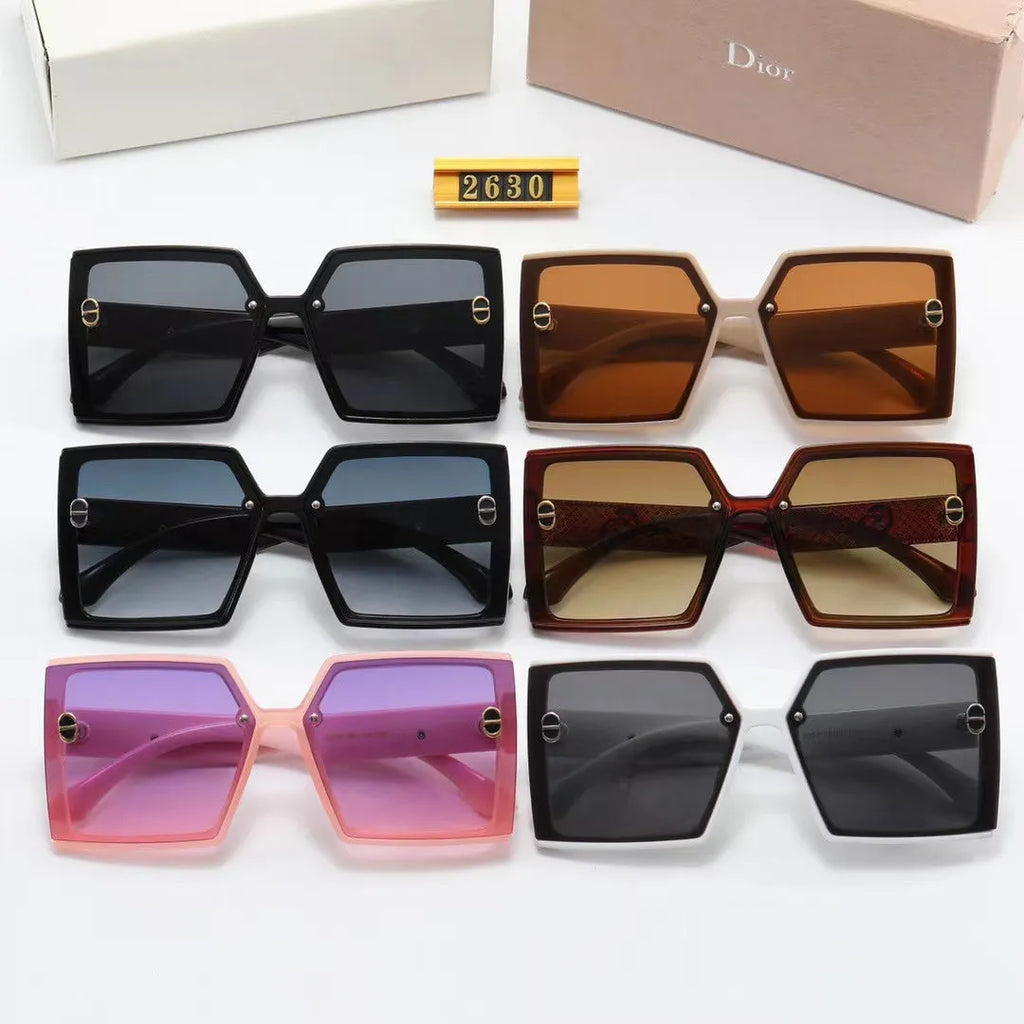 Rhombus Print Polarized Sunglasses Q8554
