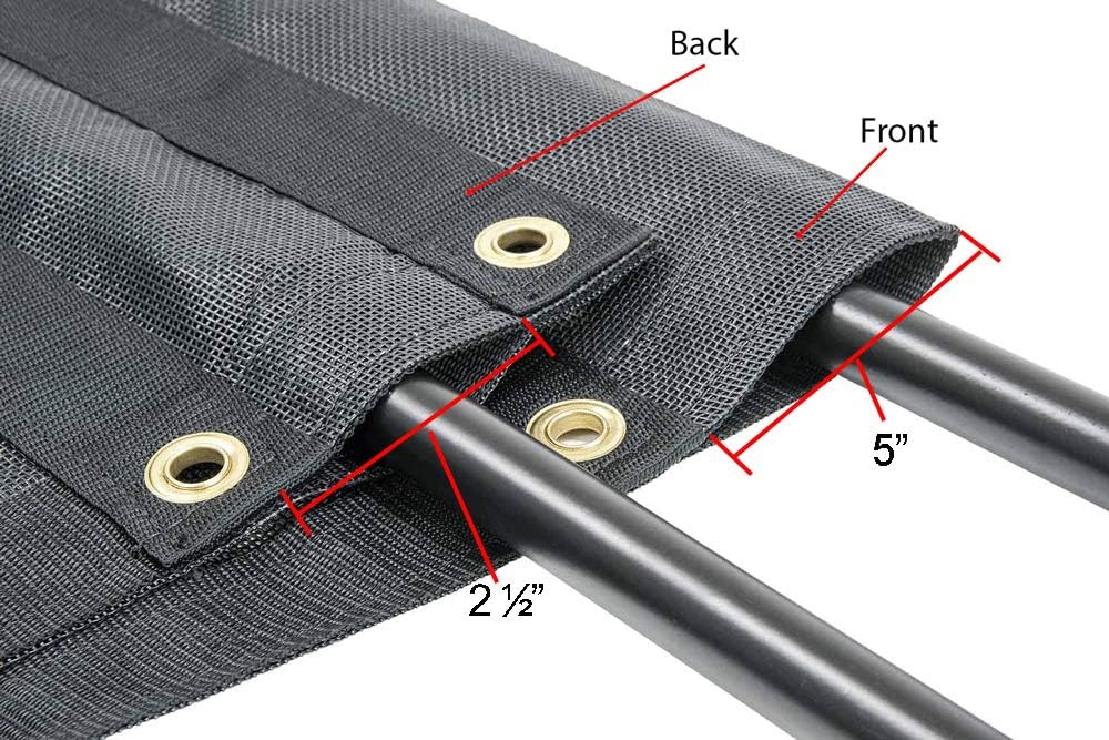 6' x 14' Vinyl Coated Mesh Tarps Pack of 2 Q190