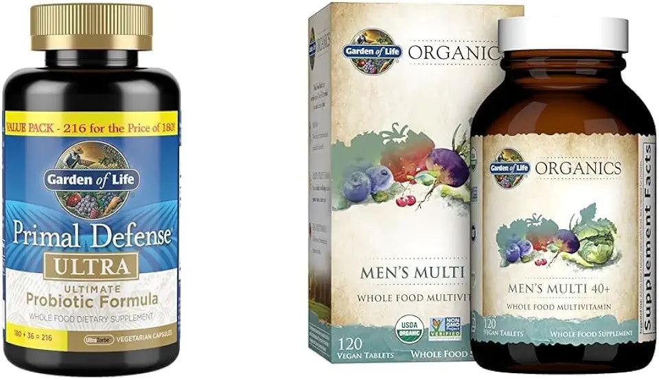 Probiotics & Organic Multivitamins 216 Capsules & 120 Tablets S728438