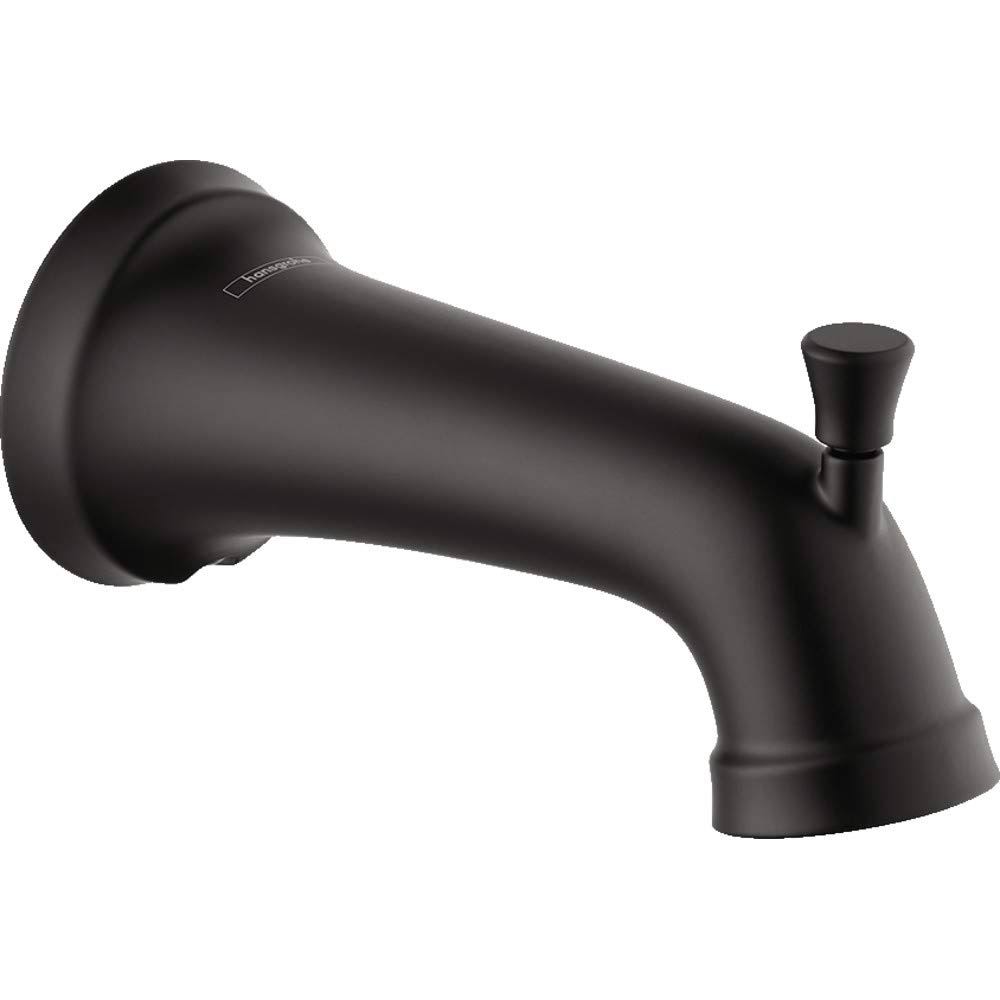 Matte Black Tub Spout with Diverter K650