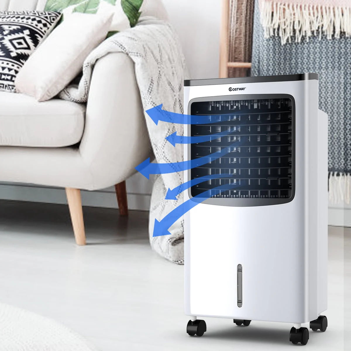 Portable Cooler Fan Humidify Anion Remote Control W965