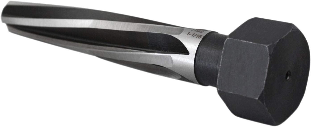 1-1/16'' by 5'' Flute Length Hex Shank H.S.S. Aligning Reamer, 7'' Oal, Spiral Flute, Pack of 2 N632192