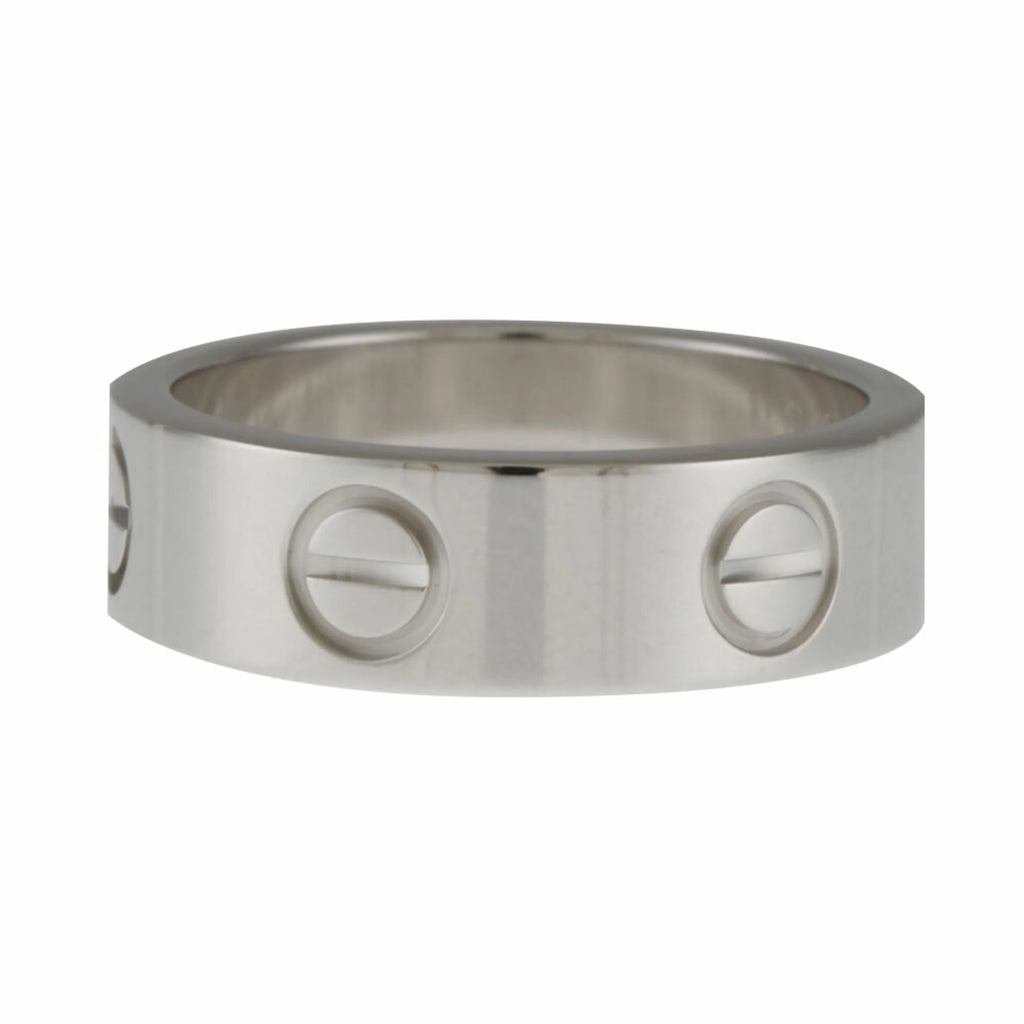 18K White Gold Love Ring J36313