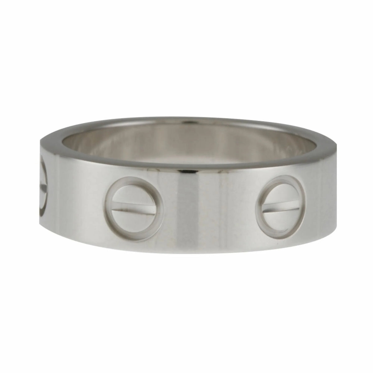 18K White Gold Love Ring J36313