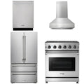 30 Propane Gas Range, Range Hood, Refrigerator, Dishwasher W814