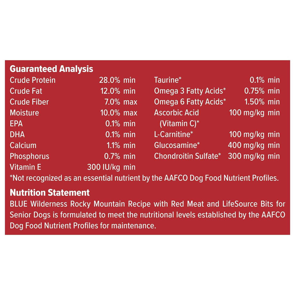 High Protein Natural Senior Dry Dog Food O170186