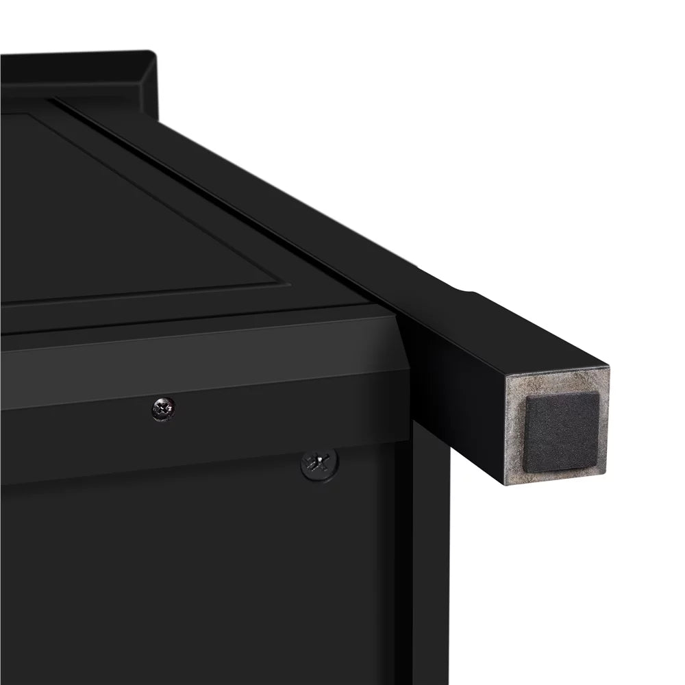 Black TV Stand with Power Outlet L738793