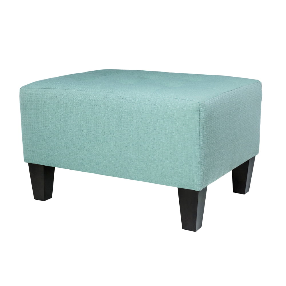 Sea Mist Button Tufted Upholstered Ottoman M502