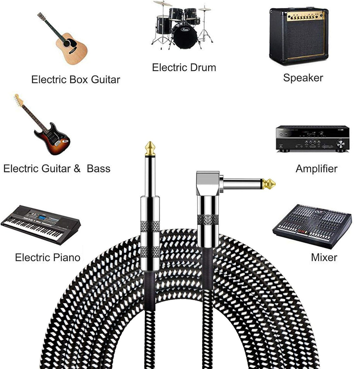 10W Mini Bass Amplifier with 10ft Guitar Cable P514770