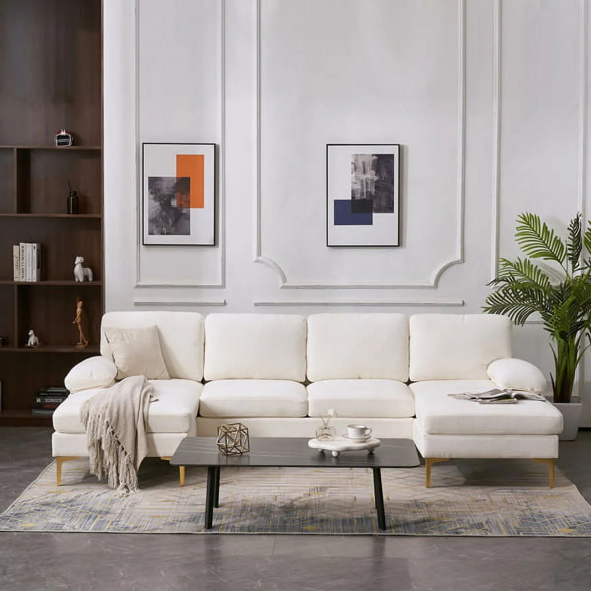 U-Shaped 4-Seat Modular Sofa K602031