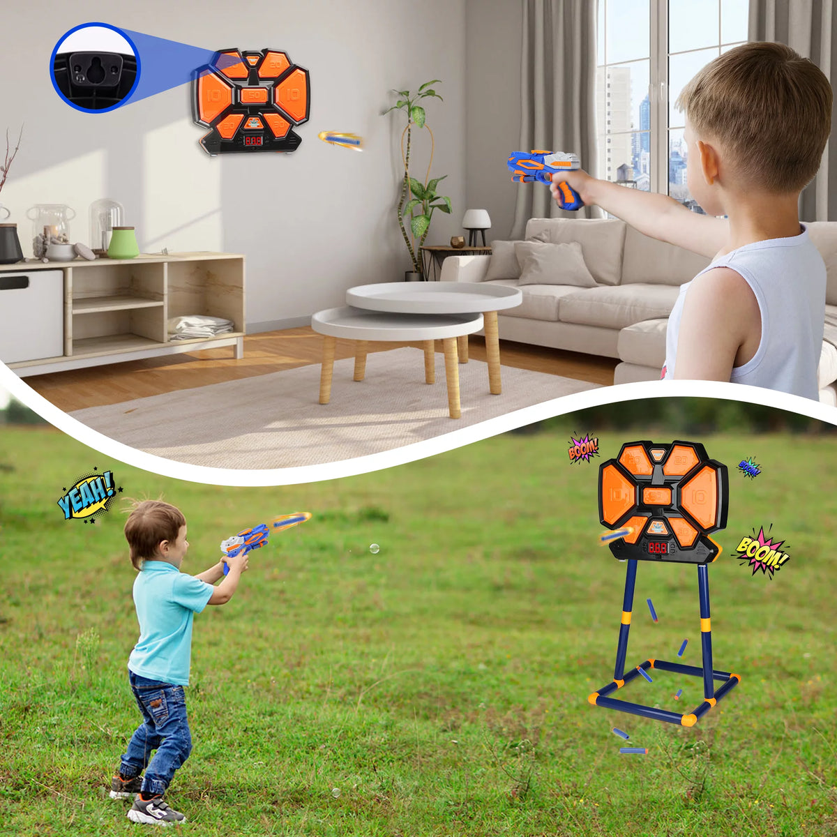 Shooting Target with Electronic Scoring Board A433