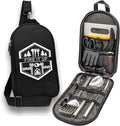 13 PC Stainless Steel Grilling Camping Cooking Utensils Set with Carrying Bag T5688